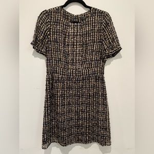 J. Crew Sheath Short Sleeve Dress Silk Blend | Size 4 | 07190